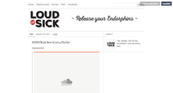 Desktop Screenshot of loudandsick.com